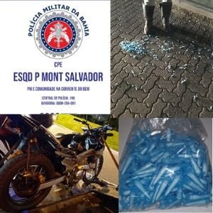 cavalaria e águia prende cocaína