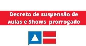 Decreto de suspensão de aulas