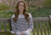 Em vídeo, princesa Kate Middleton revela estar tratando de um câncer.