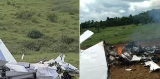 Queda de avião em São Sebastião do Passé.