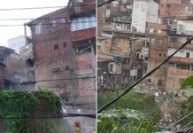Efeito chuva: Desabamento é registrado no bairro de São Caetano