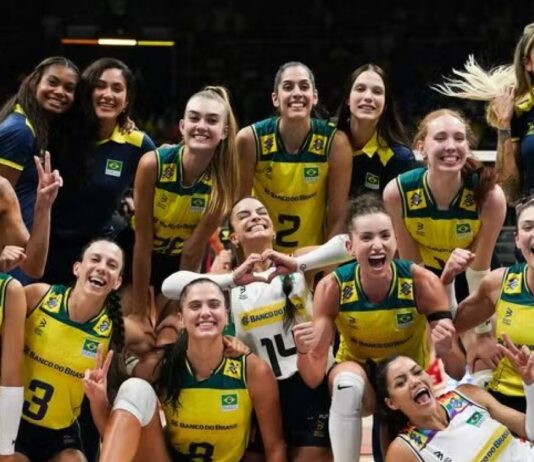 Seleção brasileira feminina de vôlei assume a liderança da VNL após derrotar a Sérvia