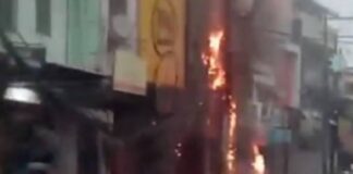 São Marcos: Incêndio nos fios de postes deixa população sem energia