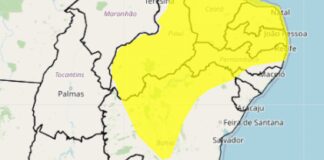 Inmet emite alerta para vendaval em mais de 100 cidades da Bahia