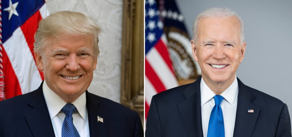 Conforme a Ipsos, Biden e Trump estão tecnicamente empatados