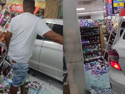 9 pessoas feridas: Carro invade loja de conveniência em posto de combustível em Salvador