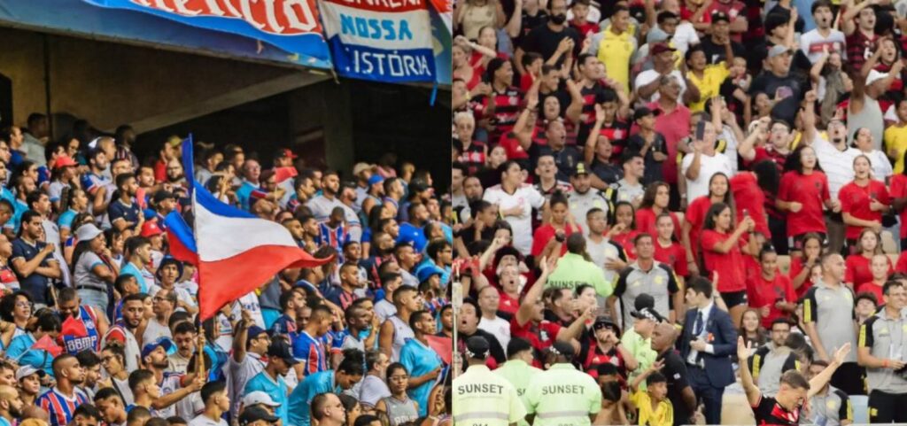 Torcedores lotam bilheterias por ingressos para jogo entre Bahia e Flamengo na Arena Fonte Nova