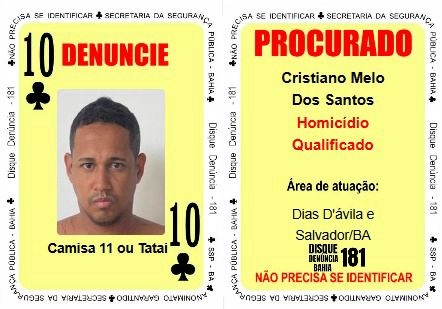 dez de paus baralho do crime