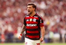 Carrascal decide e Flamengo fica em vantagem na semi da Libertadores