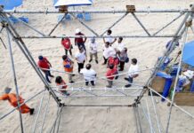 Prefeitura, Corpo de Bombeiros e MP-BA realizam vistoria em plataforma para os ambulantes na Barra