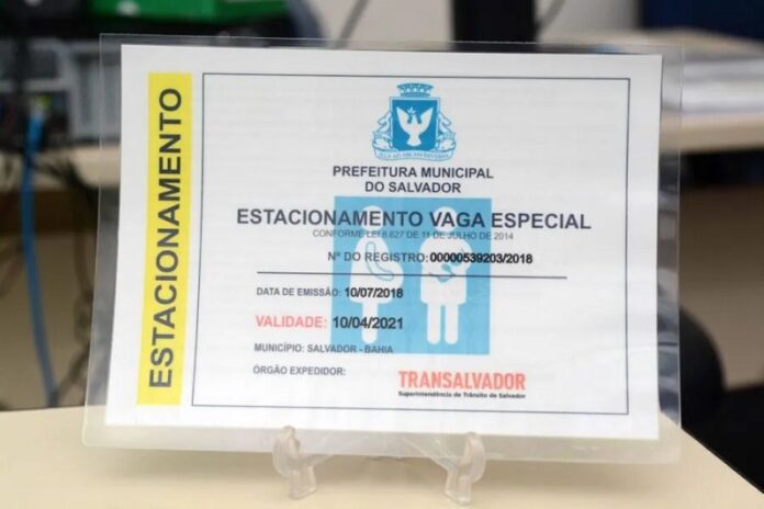 Credencial estacionamento Salvador