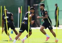 Seleção brasileira se reapresenta e faz 1º treino para encarar Haiti