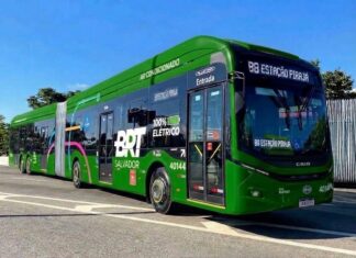 Salvador terá 10 novos ônibus elétricos articulados que vão permitir expansão das áreas atendidas pelo BRT Salvador